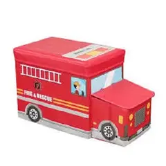 GENERICO - Caja Puff Organizador con Tapa de Juguetes para Niños