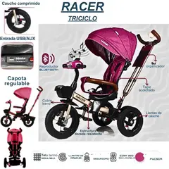 GENERICO - Triciclo Racer Fucsia