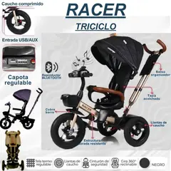 GENERICO - Triciclo Racer Negro