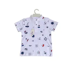 GENERICO - Polo Para Niños Cuello Neru Modelo Barquito