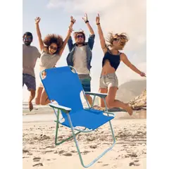 GENERICO - SILLA PLEGABLE PORTÁTIL DE TERRAZA PLAYA CAMPING PISCINA LIGERA