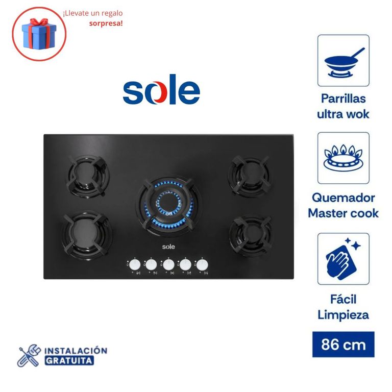 Encimera Vidrio Templado GLP 86cm