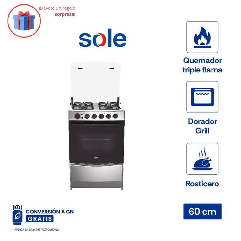 Cocina de Pie Varadero GLP 60cm