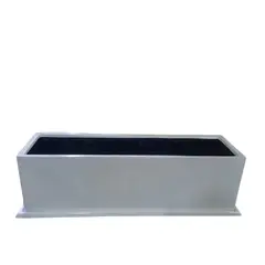 GENERICO - JARDINERA RECTANGULAR BLANCO 100X30X30CM