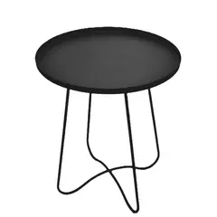 GENERICO - Mesa Auxiliar Metal Pequeña Noir METHOME