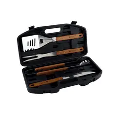 FACUSA - SET DE UTENSILIOS X 04 BBQ CON MALETIN PLAST