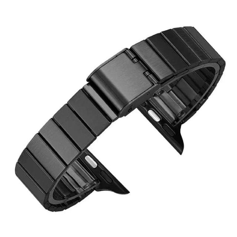 CORREA SLIM DE ACERO PARA WATCH 44-45-46 y 49 mm NEGRO