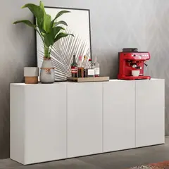 R&R MUEBLES - Aparador Moderno Tomogara Blanco