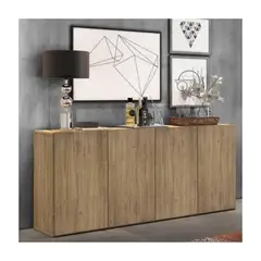 R&R MUEBLES - Aparador Moderno Tomogara Marrón