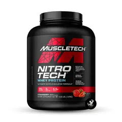 MUSCLETECH - Proteína Nitrotech Whey Protein 4lb - Strawberry