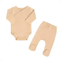 RIKURIY - Conjunto body pantalón Rikury - Beige