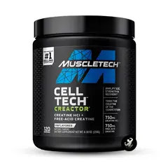 MUSCLETECH - Creatina Cell Tech Creactor 120 servicios - Sin Sabor