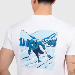 CONUNDRA CLOTHING - Polo Blanco Skier 100% Algodón Jersey