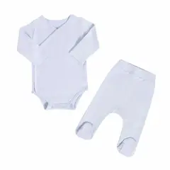 RIKURIY - Conjunto body pantalón Rikury - Celeste