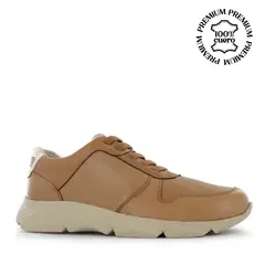 ECCO - Zapatillas Urbanas Mujer Moira03 Miel Cuero Natural