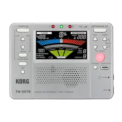 KORG - Afinador Con Metrónomo Plateado TM-50TR-SL