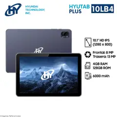 HYUNDAI - Tablet HYTAB PLUS 10LB4 4G LTE 4GB RAM 128GB 10 pulg. HD HT10LB4MSGNA01