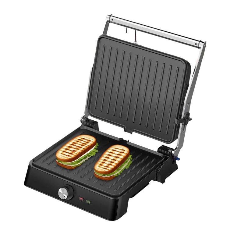 Grill plancha eléctrico 2200W Retro WH negro