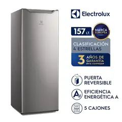 ELECTROLUX - Congelador Vertical de 157 litros Plata EFUY16P2HVG