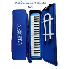 CALIFORNIA - Melódica ORIGINAL de 37 teclas "CALIFORNIA" - AZÚL