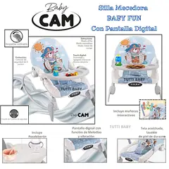 CAM - SILLA MECEDORA MULTIFUNCIONAL CELESTE + OBSEQUIO PLATITO Y 1 BOLSA DE LEGOS