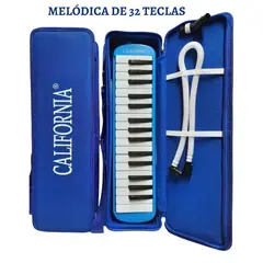 CALIFORNIA - Melódica ORIGINAL de 32 teclas "CALIFORNIA" - AZÚL