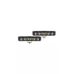 GENERICO - Faros Auxiliares Led Lupa Estrobo dual amarillo y blanco