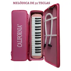 CALIFORNIA - Melódica ORIGINAL de 32 teclas "CALIFORNIA" - Rosado