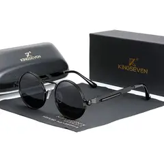 KINGSEVEN - Lentes de Sol Redondo Proteccion UV 400