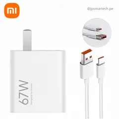 XIAOMI - Cargador 67W Original Note 14/ Note 14 Pro - BLANCO