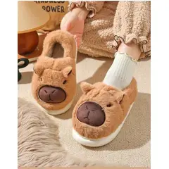 GENERICO - Pantuflas capibara tendencia redes kawaii