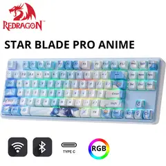 REDRAGON - Teclado STARD BLADE RGB-PRO Wireless English K707AK