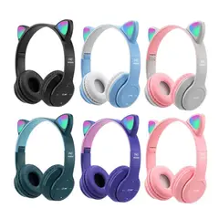 GENERICO - Audífonos De Gatito Con Entrada A Usb Rosado