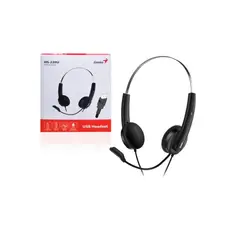 GENIUS - AUDIFONO CON MICROFONO HS-220U USB BLACK