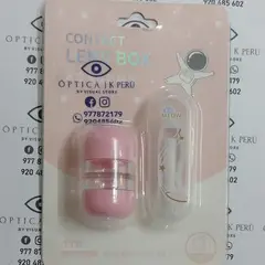 JK - KIT ACCESORIO PARA LENTES DE CONTACTO DISEÑO KAWAI