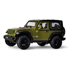 GENERICO - Jeep rubicon escala 1.32 metalico VERDE