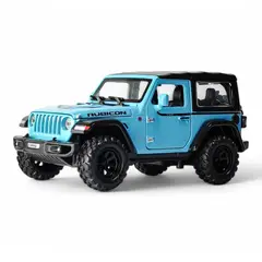 GENERICO - Jeep rubicon escala 1.32 metalico CELESTE