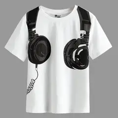 YANSUS - Polo Hombre Estampado Audifonos