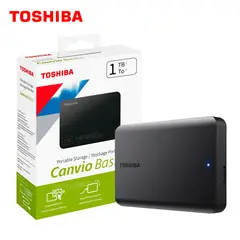 TOSHIBA - Disco Duro Externo Canvio Basics 1TB - Negro Mate - Portátil