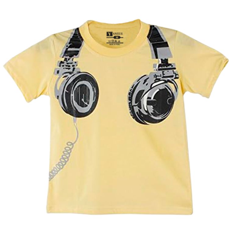 Polo Hombre Estampado Audifonos