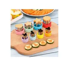 GENERICO - MOLDES CORTADORES PARA SANDWICHES DE FORMAS CON MINI TENEDORES