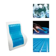 GENERICO - Cojin Espaldar Viscoelastico con Gel y Funda