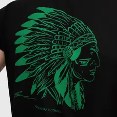 CONUNDRA CLOTHING - Polo Negro Indio 100% Algodón Jersey