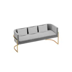 BARAKA HOME - Sofá Luxury Ohrid 3 Cuerpos - Gris claro