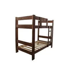 MUEBLES MACRUMO - Camarote 1.5 Plz Pino de 1.5" x 5"+ Acabado color Chocolate