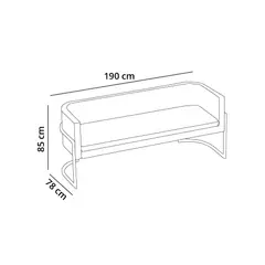 BARAKA HOME - Sofá Luxury Ohrid 3 Cuerpos - Cobalto