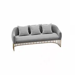 BARAKA HOME - Sofá Luxury Sveti 3 Cuerpos - Gris claro