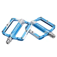 ROCKBROS - Pedal de aluminio marmoleado K306 Azul