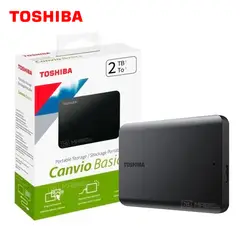 TOSHIBA - Disco Duro Externo Canvio Basics 2TB - Negro Mate - Portátil