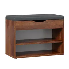 GENERICO - Zapatera Con Baúl Armado Melissa Caramelo Muebles Gaudi